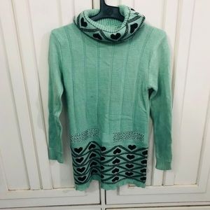 Green sweater dress